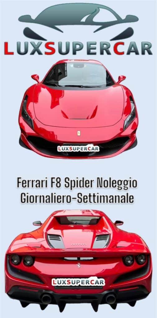 Noleggio Ferrari F8 Spider